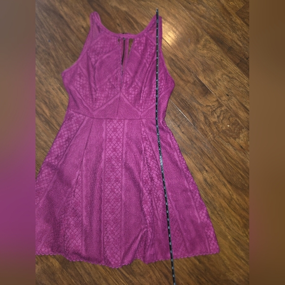 Free People Magenta Missed Connections Halter Mini Dress - Picture 13 of 15